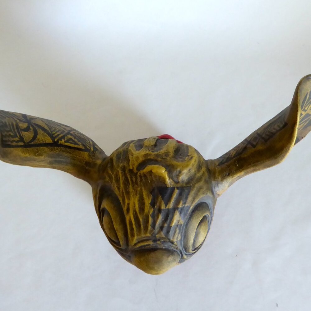 NEW 2018 OOAK #1/1 GECKO SOUTH SEA ARTS DISNEY LILO & STITCH MAORI TIKI MUG - Picture 10 of 12